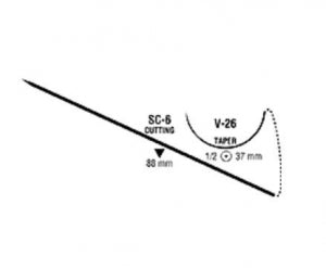 Medtronic Flexon Sutures - Flexon Suture, Orange, Size 2/0, 24", SC-6 Needle, V-20 Needle - 88862617-53