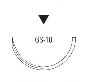 Covidien Surgipro-II & Surgilon Sutures - Surgilon Suture, Black, Size 2/0, 5 x 30", GS-10 Needle - 88861932-51