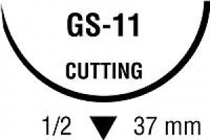 Medtronic Chromic Gut Suture - Chromic Gut Suture, Size 4-0, 30", with CV-25 Needle - GG-181