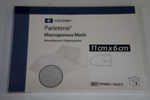 Medtronic USA Macroporous Keyhole Mesh - Macroporous Keyhole Mesh, 11 x 6 cm - PPMK1106X3