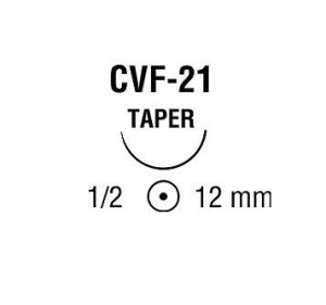 Medtronic Polysorb Suture - Polysorb Suture, CVF-21, Undyed, Size 6-0, 18" - UL-101