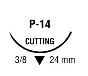Medtronic USA V-LOC 180 Absorbable Wound Closure Suture - V-LOC 180 P-14 Size 3-0 12" Absorbable Wound Closure Device Barbed, Clear - VLOCL0114
