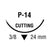 Medtronic USA V-LOC 180 Absorbable Wound Closure Suture - V-LOC 180 P-14 Size 3-0 12" Absorbable Wound Closure Device Barbed, Clear - VLOCL0114