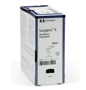 Medtronic Surgipro II Sutures - Surgipro-II Suture, Blue, 5/0, 36", CV-2 - VP-556MX