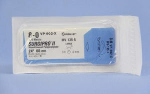 Medtronic Surgipro II Sutures - Surgipro-II Suture, Blue, 8/0, 24", MV-1 - VP-902-X