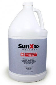 Coretex Products Sun X SPF 30+ Broad Spectrum Sunscreen - Sunscreen Lotion, SPF 30, 1 gal. - 71771