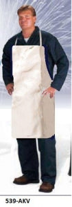 Chicago Protective Aluminized Para Amid Apron - Aluminized Para Aramid Bib Apron, 24" x 39", 19 oz. - 539AKV