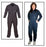 Chicago Protective UltraSoft Coveralls - Indura Ultrasoft Coveralls, 9 oz., Navy, Size 2XL - 605-USN-2X