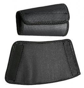 Chicago Protective Black Cane Mesh Sleeves - Cane Nylon Mesh Sleeve, Hook and Loop, 7", Black, Size L - 692-7-B-L