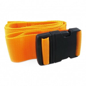 Medsource Disposable Buckle Straps - 5-Ft. Disposable Plastic Buckle Strap with Loop End, Orange - MS-ST696