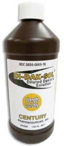 Century Pharmaceuticals Di-Dak-Sol Diluted Dakin Solution - SOL, DAKIN.0125%, 1/10STRENGTH, NO RETURN - 0436-0669-16