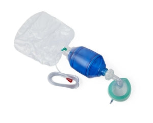 Medline Adult Bag Valve Mask (BVM) Manual Resuscitators - Small Adult Manual Resuscitator with Bag Reservoir - CPRM4416