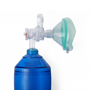 Medline Adult Bag Valve Mask (BVM) Manual Resuscitators - Small Adult Manual Resuscitator with Tube Reservoir and Manometer - CPRM4426M