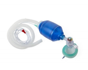 Medline Adult Bag Valve Mask (BVM) Manual Resuscitators - Small Adult Manual Resuscitator with Tube Reservoir and Manometer - CPRM4426M