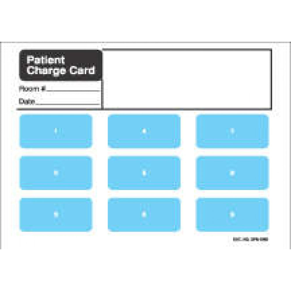 Label Patient Charge Card Paper 7" X 5" Multi-Color 250 Per Package