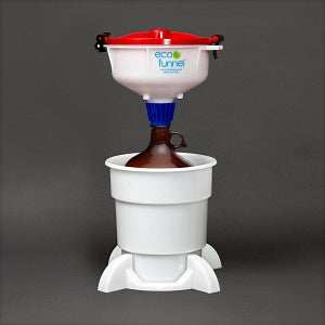 CP Lab Safety 8" ECO Funnel Systems - 8" Funnel System, Safety-Coated Bottle, 4L - EF-3004GLSC-SYS