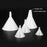 CP Lab Safety HDPE Chromatography Funnels - HDPE Chromatography Funnel Set with 5 Sizes - CF-3005