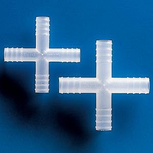 Corning Life Sciences Untapered 4-Way Connector - CONNECTOR, 4 WAY, UNTAPERED, 6MM, 100/PK - K1411