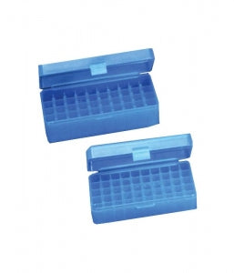 Corning 50 Place Microtube Box with Hinged Lid - BOX, STORAGE, HING LID, BLUE, 50X1.5/2 ML - R7901