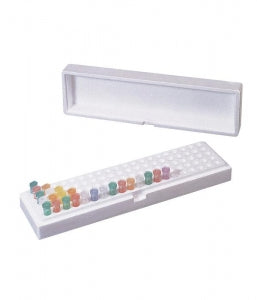 Corning 100 Place Polystyrene Storage Box - BOX, STORAGE, POLYSTYRENE, 100X1.5/2 ML - R8000