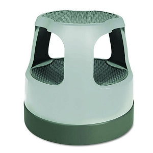 Cramer Round Scooter Step Stools with Step and Lock Wheels - Scooter Stool, Round, 15", Step and Lock Wheels, Gray, to 300 lb. - 50011PK-82