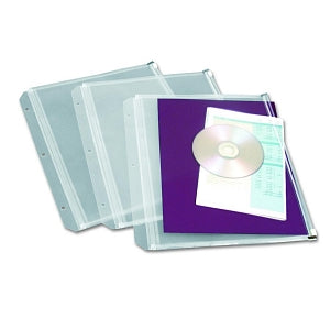 Cardinal Brands Clear Expanding Zipper Binder Pocket - Expanding Zipper Binder Pockets, 11" x 8-1/2", Clear - 14201