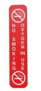 Crest Healthcare Magnetic Care Instruction Signs - SIGN, MAGNETIC, NO SMOKING / O2, 2X9 - 105855