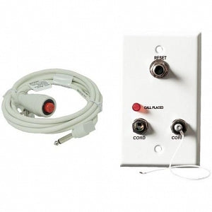 Crest Healthcare Dual Patient Station Locking System - Dual Patient Station with Plug-In Power Supply to Replace Original Stations without a Call Placed Lamp - 108086