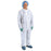 Medline Medium-Weight Spunbond Coveralls - Spunbonded Coveralls with Straight Wrists and Ankles, Size 2XL, White - CRI3001