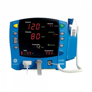 GE Healthcare CareEscape V100 Vital Signs Monitors - Carescape V100 Monitor with Nellcor and Turbo Temp and Dinaclick - 2108172-001-596177