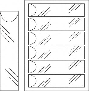 Carstens Adhesive Pocket for ID Cards - Adhesive Identification Card Pocket for 1-1/2'' to 4'' Ringbinder, 6/Sheet - 1639-00