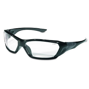 MCR Safety ForceFlex Safety Glasses - ForceFlex Safety Glasses, Black Frame, Clear Lens - FF120