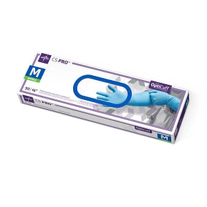 Medline CS Pro 16" Cuff Nitrile Exam Gloves - CS Pro Extended Cuff Powder-Free Nitrile Exam Gloves, Size M - CS16M