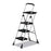 Cosco® Max Work Platform Project Ladder, 225lb Duty Rating, 22wx31dx55h, Steel, Black # CSC11880PBLW1