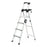 Cosco SignatureAlumnumFoldingStepLadder - Signature Series Aluminum Folding Step Ladder with Leg Lock and Handle, 6' 4-Step - 2061AABLD