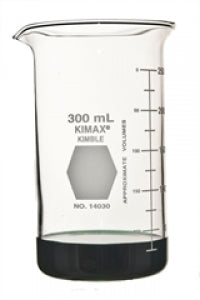 DWK Life Sciences Kimax Tall Form Berzelius Beakers - Tall Berzelius Glass Beaker with Spout and Scale, 100 mL - 14030-100