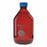 DWK Kimble Round Glass Media Bottles with Blue Screw Caps - GL 45 Media Storage Bottles, RAY-SORB, 2, 000 mL Capacity, 400 mL to 1, 800 mL Graduation Range, Blue Polypropylene Cap - 14399-2000