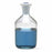 DWK Life Sciences Kimble PIFE Stopper solution Bottle - Narrow Mouth Bottle, Clear Glass, 1, 000 mL Capacity, Green Stopper Size 14 - 15097-1000