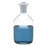 DWK Life Sciences Kimble PIFE Stopper solution Bottle - Narrow Mouth Bottle, Clear Glass, 100 mL Capacity, Red Stopper Size 14 - 15097-100