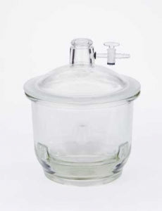 DWK Life Sciences Kimble Borosilicate Desiccator with Stopcock - DESSICATOR, LARGE, STPK, 160X255MM, SET - 21200-160