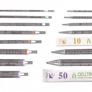 Celltreat Standard Individually Wrapped Serological Pipets - Serological Pipet, Sterile, Individually Wrapped, Bag, 2mL - 229002B