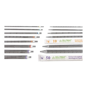 Celltreat Standard Individually Wrapped Serological Pipets - Serological Pipet, Sterile, Individually Wrapped, Bag, 50mL - 229030B