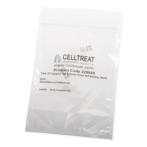 Celltreat Scientific Products Sterile Cryogenic External-Thread Self-Standing Vials - Cryogenic Vial, Sterile, Self-Standing, External-Thread, 1.8-mL - 229925