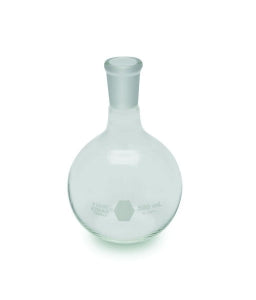 DWK Life Sciences Kimble Flat Bottom Short Neck Boiling Flask - Flat-Bottom Boiling Flask: 24/40 ST Joint, 500mL - 25055-500