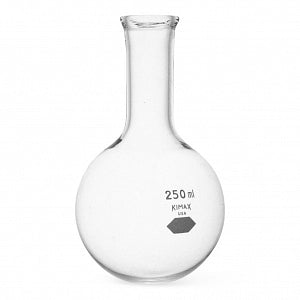 DWK Life Sciences Kimble Round Bottom Flask with Tooled Top - Round-Bottom Flask with Tooled Top, 250mL - 25200-250