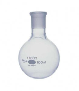 DWK Life Sciences Kimble Round Bottom Short Neck Flask - Round-Bottom Short-Neck Flask, 19/22 ST Joint, 250mL - 25277-250