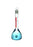 DWK Kimble Class A Volumetric Flask with Vertical Stripe - Class A Volumetric Flask with Vertical Stripe, Red Stripe, 2000 mL - 28013-2000