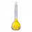 DWK KIMAX Class A Volumetric Glass Flasks - Class A Volumetric Flask with Glass Pennyhead Stopper, 1000mL - 28014-1000