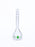 DWK Kimble Class A Volumetric Flask with Vertical Stripe - FLASK, VOLUME, CLASSA, GRN SCALE, 250ML - 28014E-250