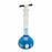 DWK Kimble Class A Volumetric Flask w/Color Coded PTFE Stopper - KIMAX Class A Volumetric Flask with Black Standard Taper PTFE Stopper, Calibrated To Contain, 50mL - 28014F-50